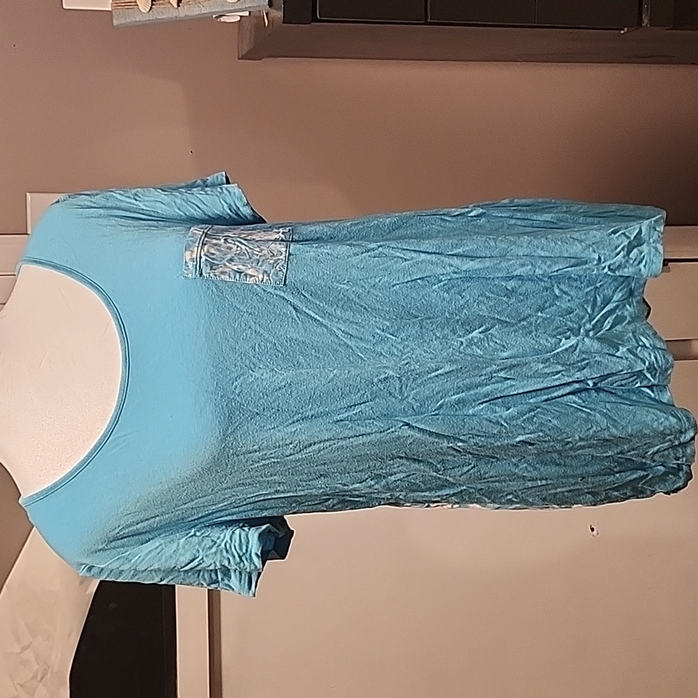 St. Johns Bay mixed-media hi-lo tunic tshirt